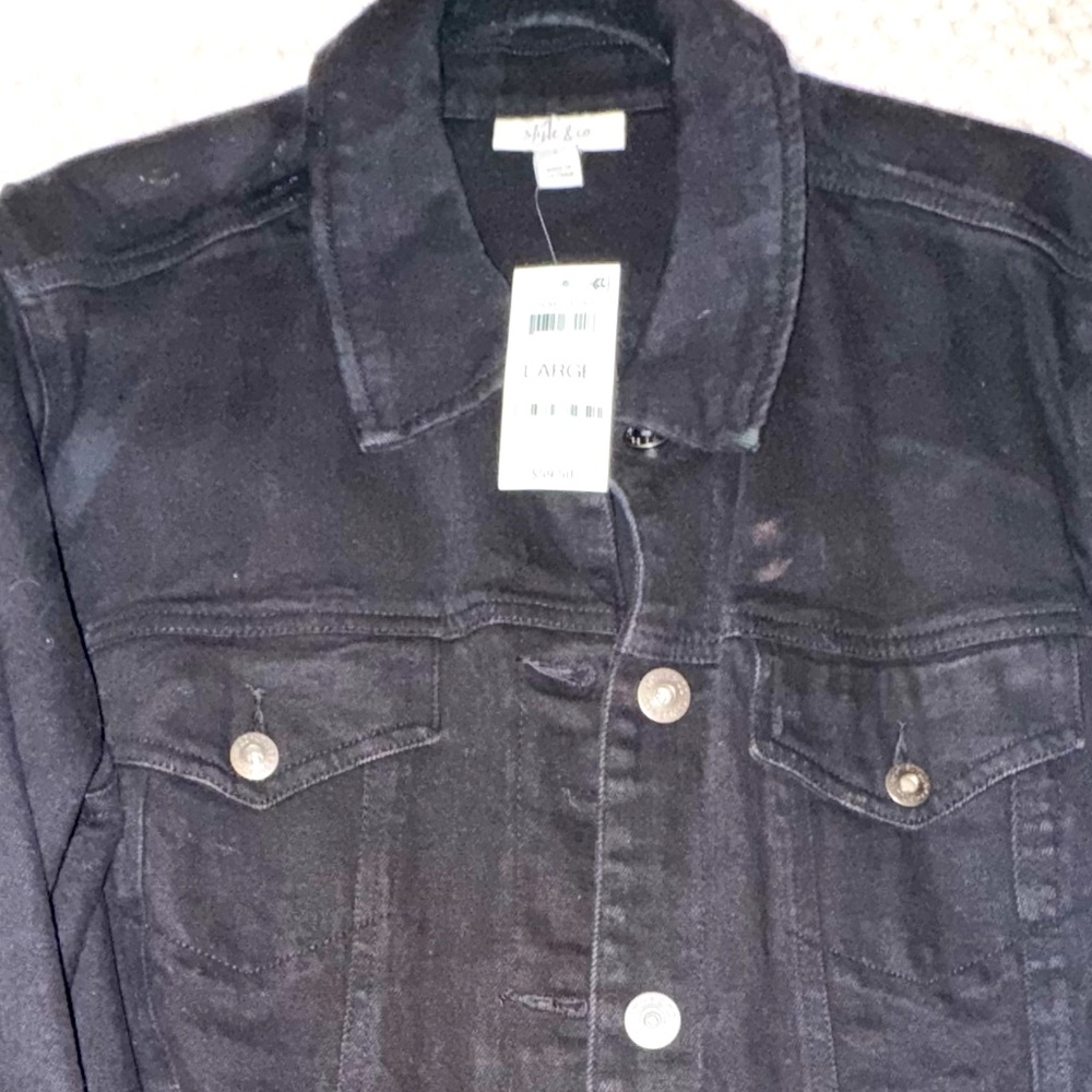 Women’s Black Style oversized Jean Jacket